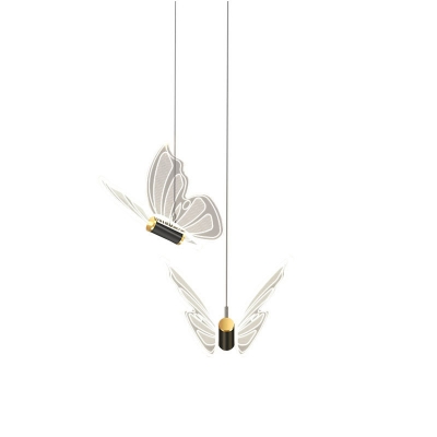 Butterfly Hanging Pendnant Lamp Modern LED Pendant Ceiling Lights for Bedroom