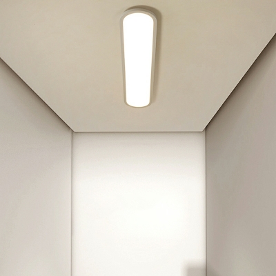 Contemporary Liner Semi Flush Mount Light Metal Ceiling Mounted Light