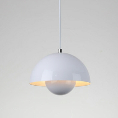Dome Metal Hanging Light Fixtures Macaron Suspension Pendant for Dinning Room