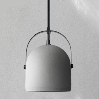 Dome Shape Suspension Pendant Light Single Head Stone Hanging Lamp Kit