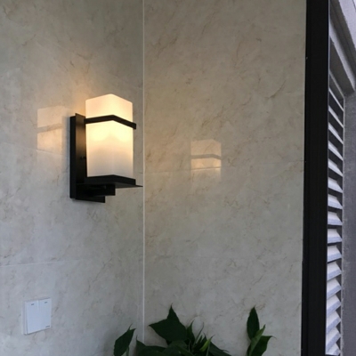 Glass and Metal Wall Light Sconce Living Room Bedroom Beside Wall Lighting Fixtures