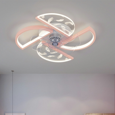 Modern Ceiling Fans Macaron Creative Ceiling Lights for Child's Room