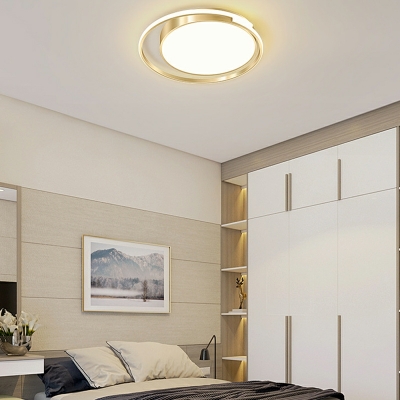Modern LED Ceiling Light Simple Round Flushmount Light for Bedroom