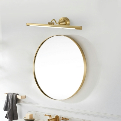Retro Bronze Vanity Light LED Minimalist Wall Mounted Mirror Front for Bathroom