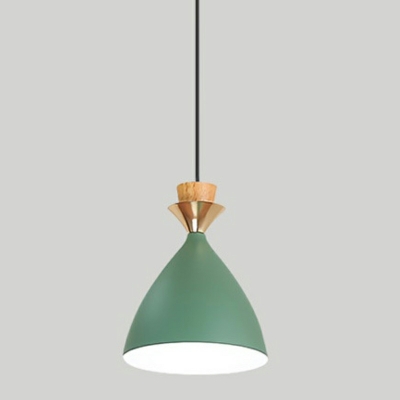 1-Light Hanging Lights Retro Style Cone Shape Metal Pendant Light Fixture