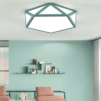 Macaron Modern Style Ceiling Light Acrylic Nordic Style Flushmount Light