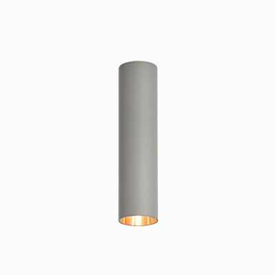 Minimalism Cylinder Semi Flush Mount Light Metal Semi Flush Mount Lighting