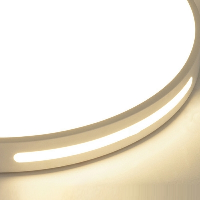 Minimalist LED Ceiling Flush Mount Light White Geometry Flush Lamp with Acrylic Shade