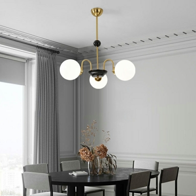Pendant Lighting Contemporary Style Glass Suspension Light for Living Room