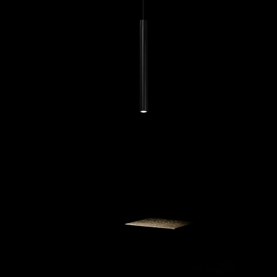 1-Light Hanging Lights Minimalism Style Linear Shape Metal Pendant Light Fixture