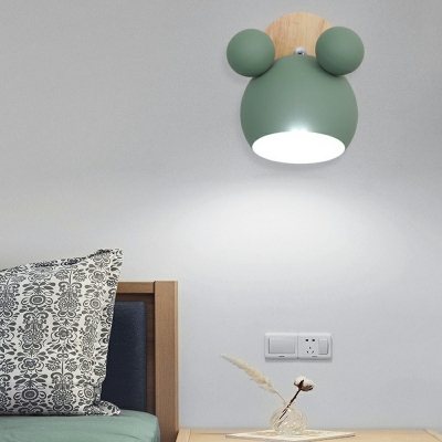 Bear-Like Modern Wall Sconce Lighting Single Head Wall Light Fixture