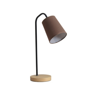 Fabric Shade Table Lamp 1-Bulb Minimalist Style Table Lighting