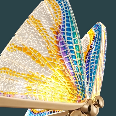 Minimalism Butterfly Hanging Pendant Lights Metal and Acrylic Pendant Lighting