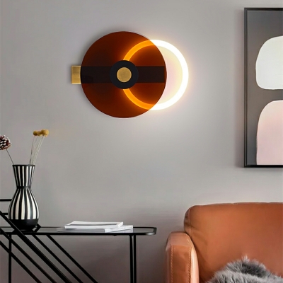 Modern Wall Sconce Lighting Round Shape LED Wall Lighting Idea
