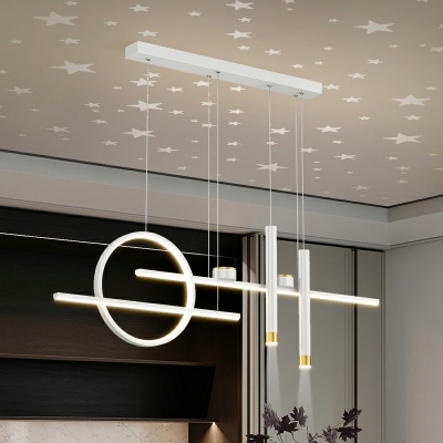 Nordic Style Island Chandelier Lights Modern LED Hanging Chandelier for Living Room