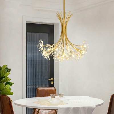 Sputnik Traditional Chandelier Lighting Fixtures Antique Style Hanging Ceiling Lights for Dinning Room