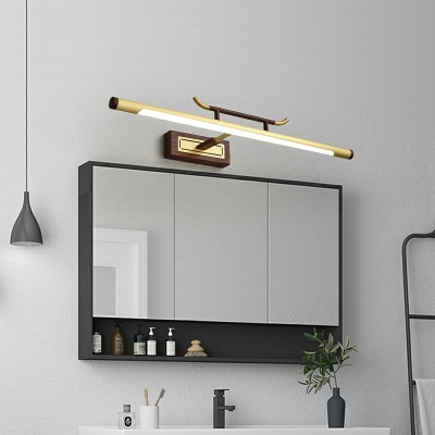1-Light Sconce Light Fixtures Modern Style Linear Shape Metal Wall Mounted Vanity Lights