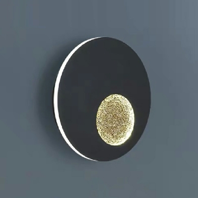 Acrylic Shade Sconce Light Fixture LED Round Shape Wall Mounted Light Fixture
