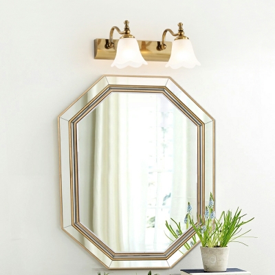 American Vintage Vanity Light Fixture Bronze Mirror Vanity Lighting for Bathroom
