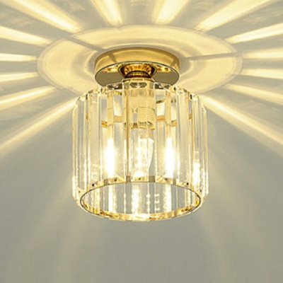 Contemporary Ceiling Light 1 Light CryStal Ceiling Fixture for Corridor