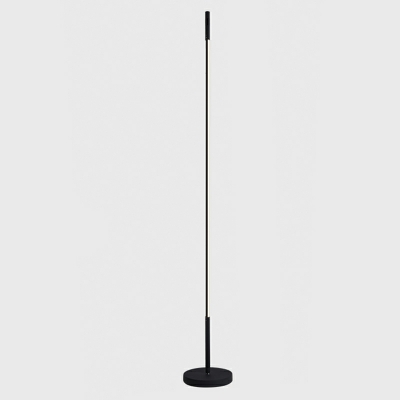 Contemporary Linear Floor Lamp 1 Light Rubber Floor Lamp for Bedroom