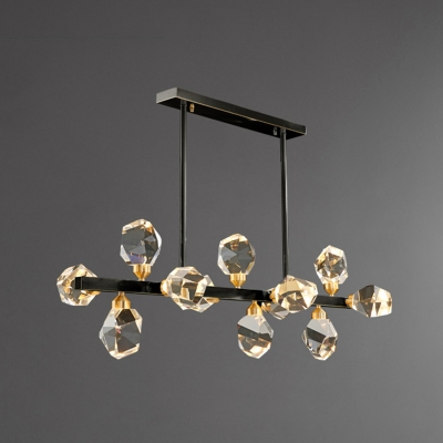 Crystal Island Lighting Fixtures LED Contemporary Pendant Lights for Kitchen Island