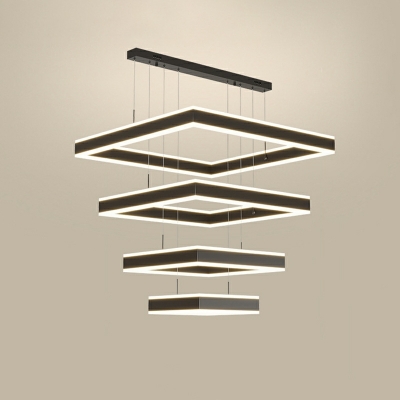 Multilayer Ceiling Pendant Light Modern Style Acrylic Suspension Pendant Light for Living Room