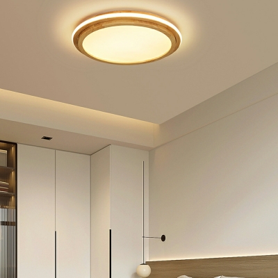 Round Flush Light Modern Style Acrylic Flush Mount Ceiling Light for Living Room
