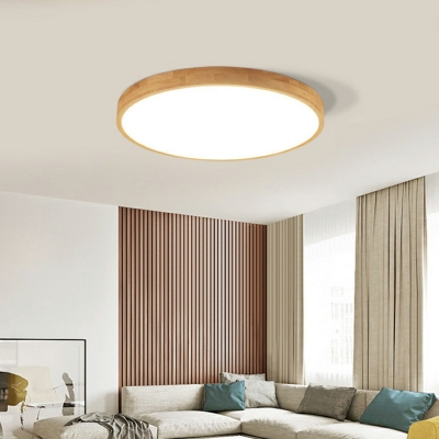 Round Led Flush Mount Modern Style Acrylic Flush Mount Ceiling Light for Living Room