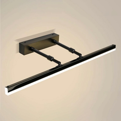 Contemporary Extenable 1-Light Vanity Strip Light  Linear Shape Metal Wall Mounted Lights