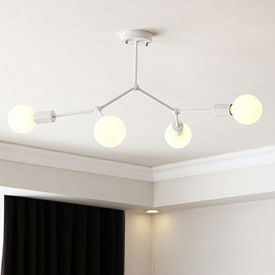 Industrial Style Ceiling Light Branch Metal Ceiling Fixture for Living Room