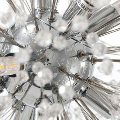Modern Minimalism Chandelier Lighting Fixtures Crystal Globe Suspension Light for Dinning Room