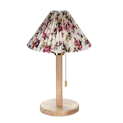 1-Light Nightstand Lamp Minimalist Style Empire Shape Table Lamp