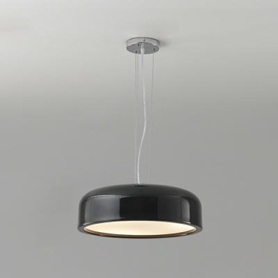 1 Light Postmodern Pendant Lighting Metal Bowl Hanging Lamp for Dining Room