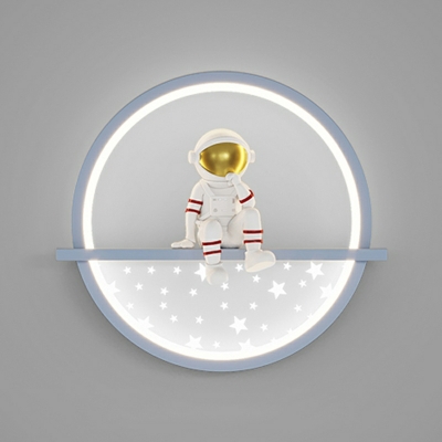 Astronaut Wall Lamp LED with Acrylic Shade Wall Lighting for Kid's Bedroom