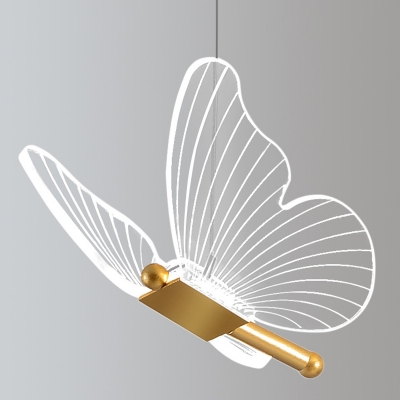 Butterfly Hanging Pendnant Lamp Modern LED Pendant Ceiling Lights for Bedroom