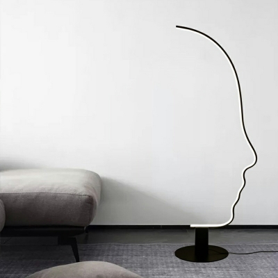 Contemporary Creative Floor Lamp 1 Light Geometric Metal Floor Lamp