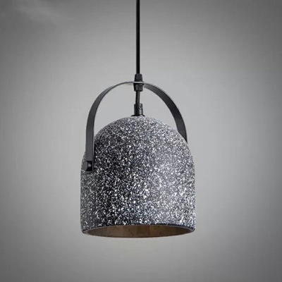 Nordic Minimalist Cement Hanging Lamp Creative Terrazzo Bar Pendant Light