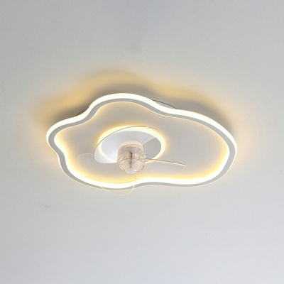 1-Light Ceiling Light Kids Style Geometric Shape Metal Flush Mount Lighting Fixtures