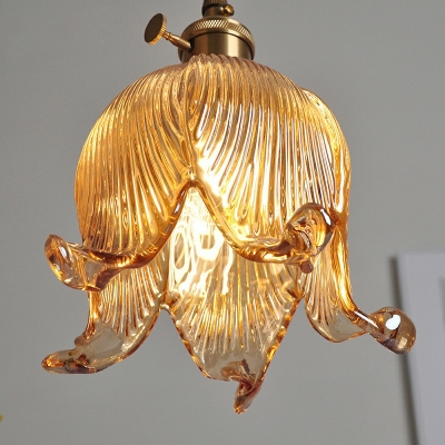 1-Light Hanging Ceiling Lights Minimalist Style Bell Shape Metal Suspension Pendant