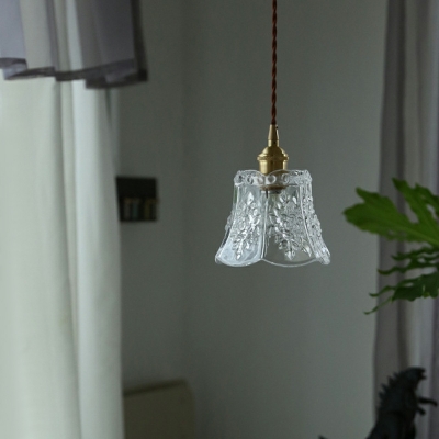 1-Light Hanging Lights Industrial Style Bell Shape Metal Pendant Light Fixture