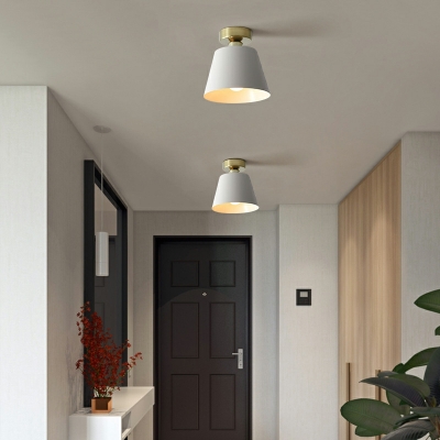 1 Light Industrial Ceiling Light Cone Metal Shade Ceiling Fixture