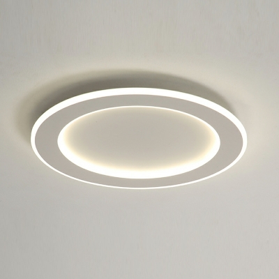 2-Light Ceiling Mounted Lights Minimalism Style Ring Shape Metal Flush Light Fixtures