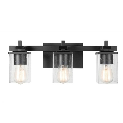 3-Light Sconce Light Fixtures Industrial Style Cylinder Shape Metal Wall Mount Lighting