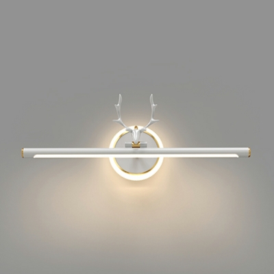 LED Minimalist Antler Shape Wall Sconces Strip Shape Wrought Iron Wall Light