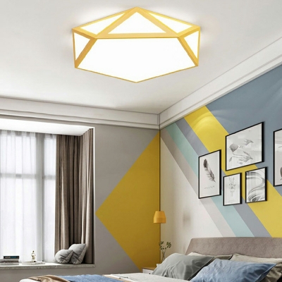 Macaron Modern Style Ceiling Light Acrylic Nordic Style Flushmount Light