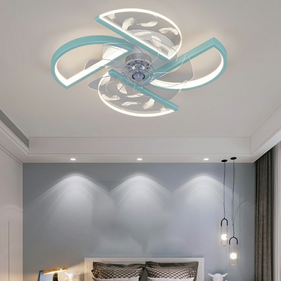 Modern Ceiling Fans Macaron Creative Ceiling Lights for Child's Room