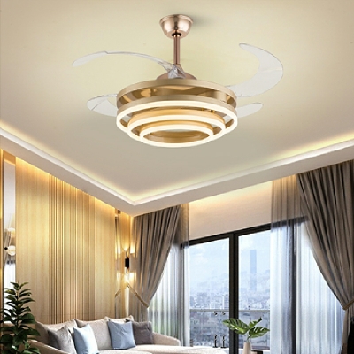 Modern Ceilings Fans Nordic Style Minimalism Chandelier Lighting Fixtures for Living Room