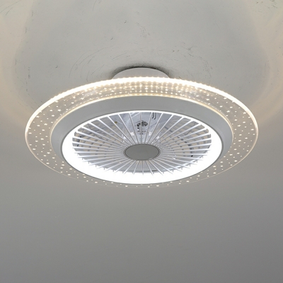 Modern Minimalist Flush Mount Ceiling Light LED Low Profile Flush Fan Light Fixtures