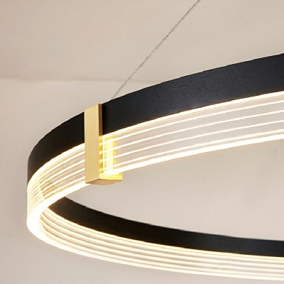 Multilayer Pendant Light Modern Style Acrylic Suspension Pendant Light for Living Room